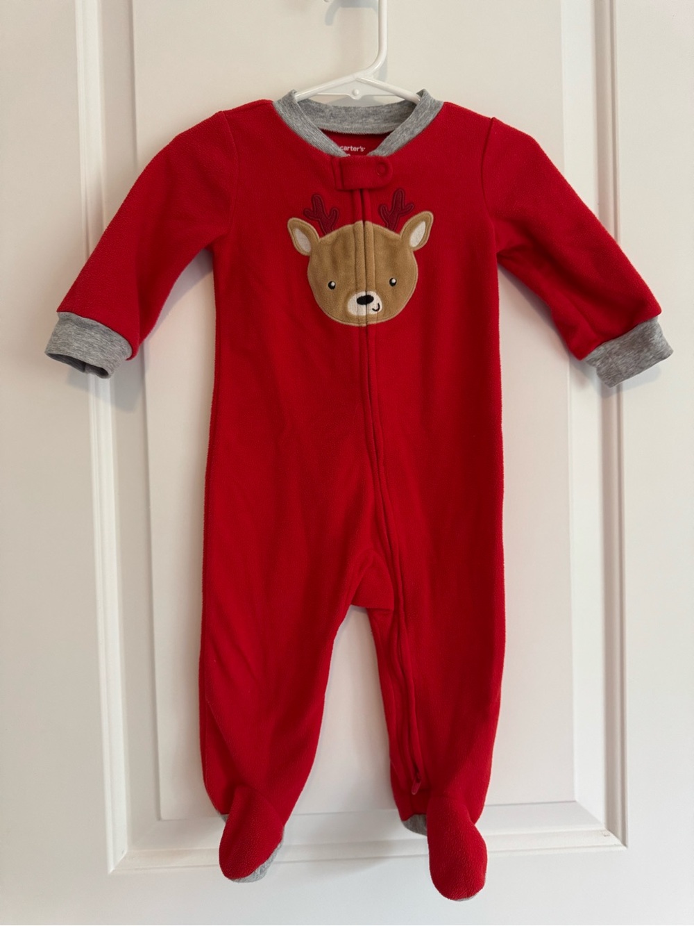 Carter's Reindeer Fleece Footed One-Piece